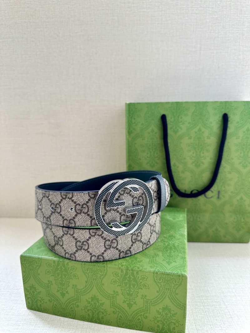 Gucci GG Supreme Canvas Belt with Interlocking G Buckle view