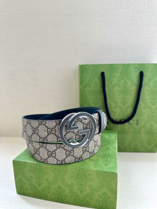 Gucci GG Supreme Canvas Belt with Interlocking G Buckle view 7