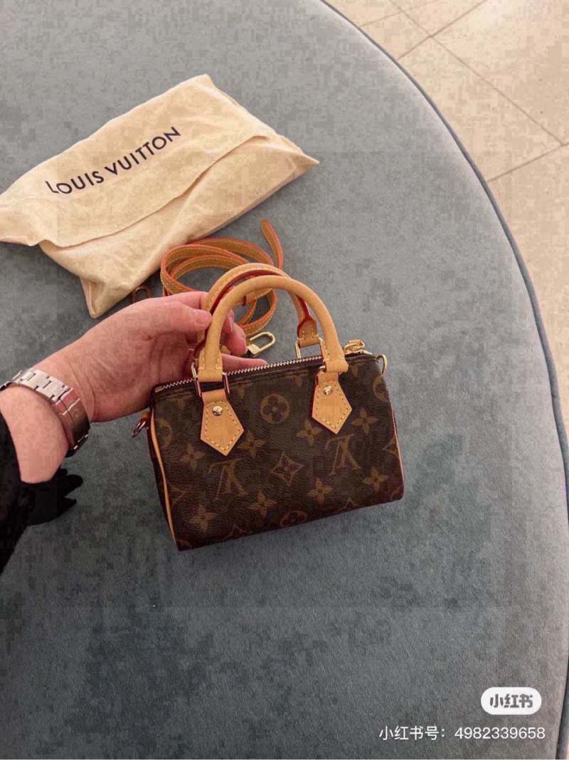 Louis Vuitton Monogram Speedy Handbag with Shoulder Strap view