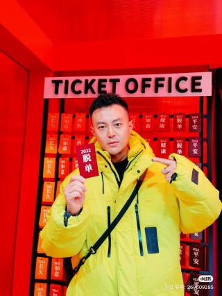 Neon Yellow Premium Down Puffer Jacket view 3