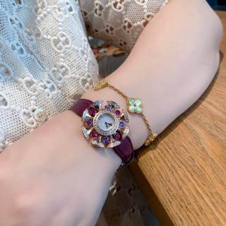 Bulgari Divas' Dream Rose Gold Purple Amethyst Watch view 2