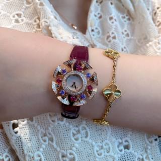 Bulgari Divas' Dream Rose Gold Purple Amethyst Watch view 3