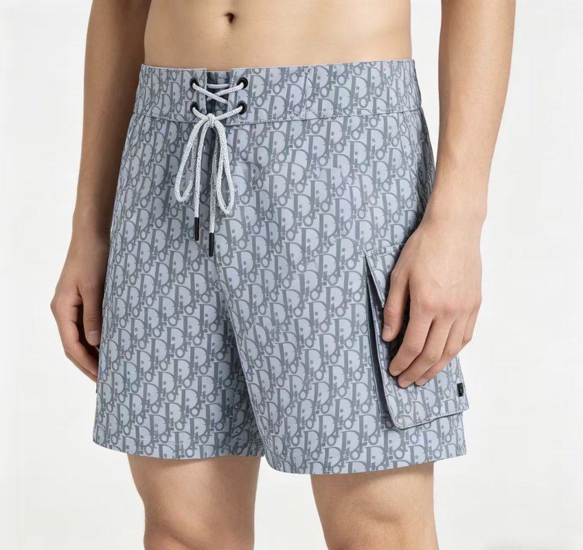 Dior Monogram Board Shorts Grey