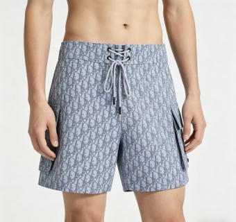 Dior Monogram Board Shorts Grey view 3
