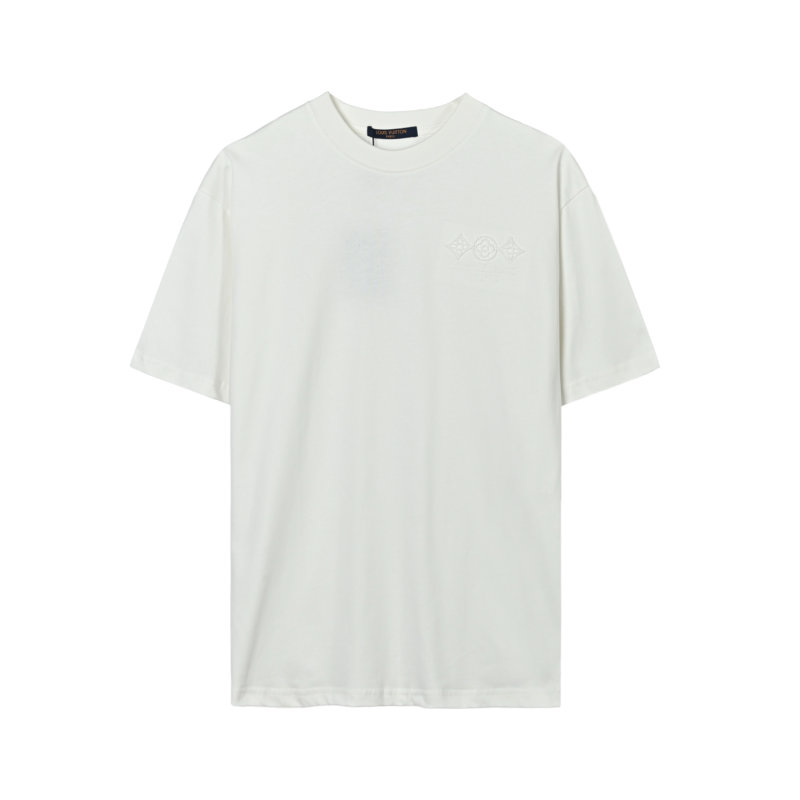 White Embroidered Graphic T-Shirt view