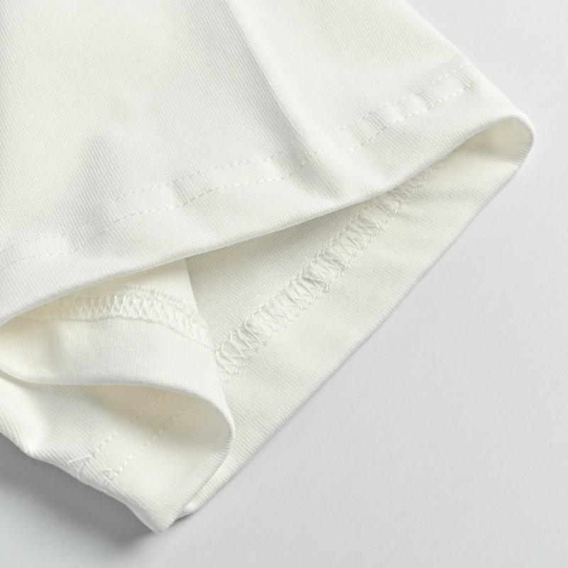 White Embroidered Graphic T-Shirt view