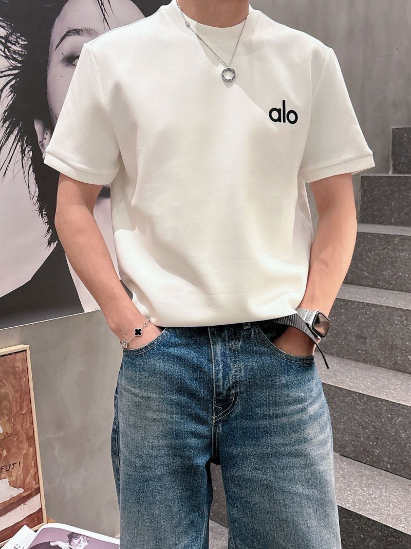 Alo Yoga Logo T-Shirt White view
