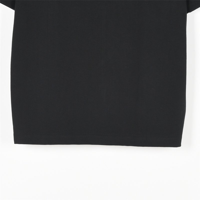 Black Graphic Print Oversized T-Shirt - Blue Drip Globe Design view