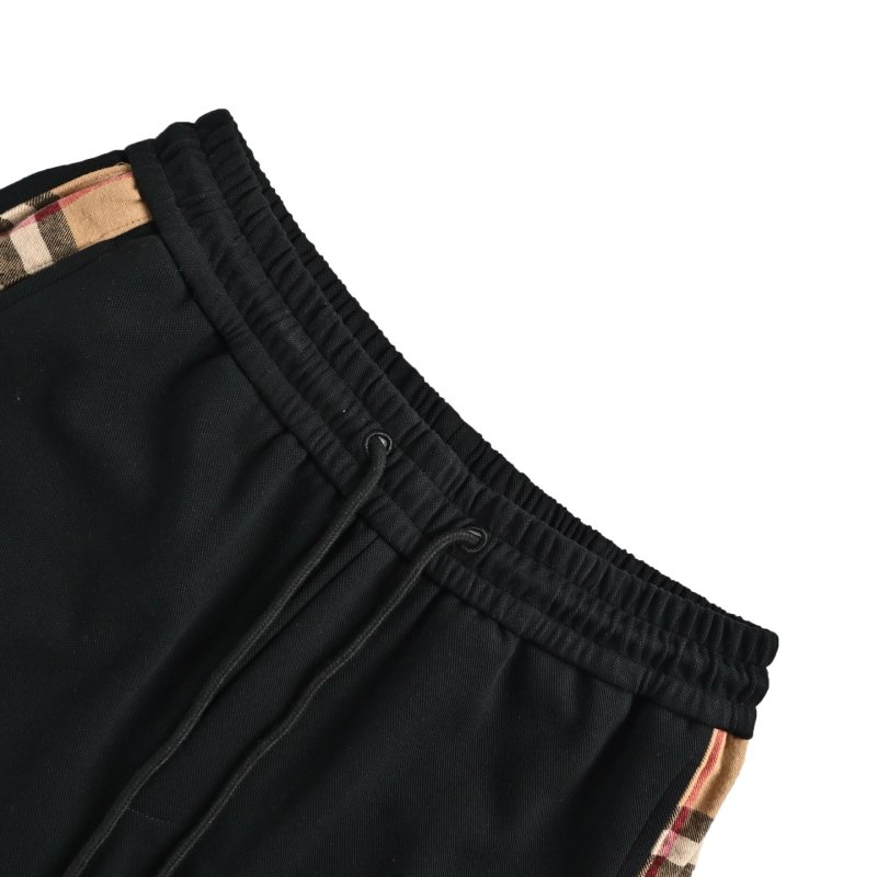 Burberry Black Check Stripe Shorts view