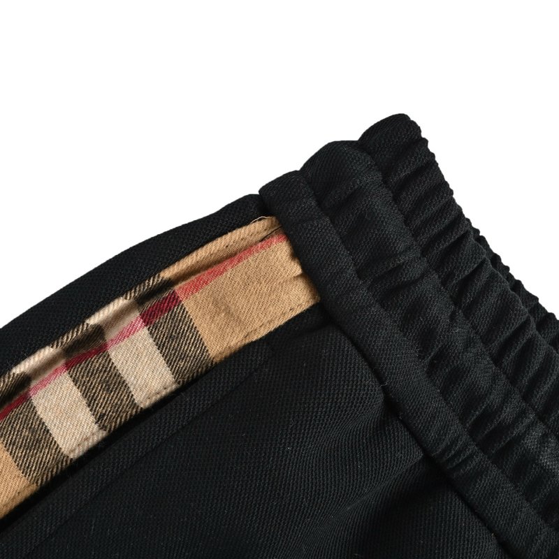 Burberry Black Check Stripe Shorts view