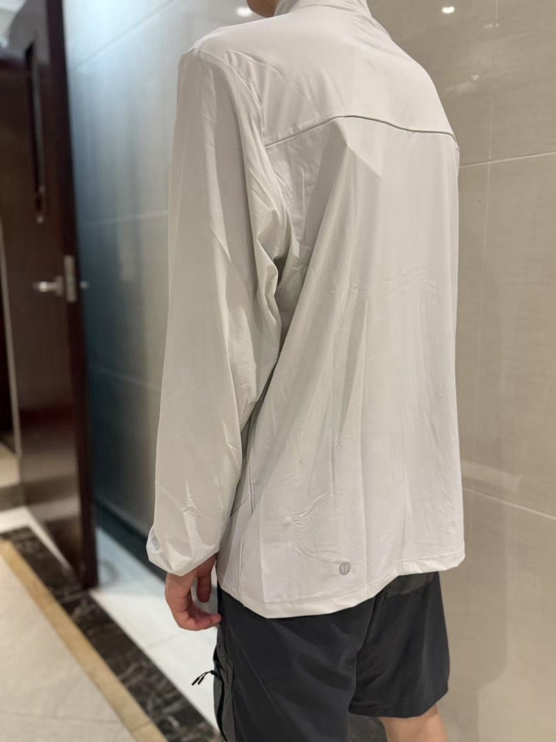 White Lightweight Zip Sunscreen Jacket view