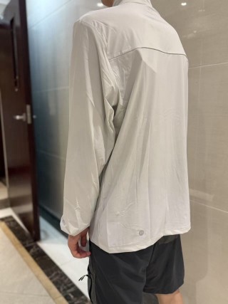 White Lightweight Zip Sunscreen Jacket view 4