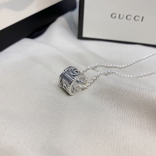 Gucci Double G 925 Silver Pendant Necklace view 2