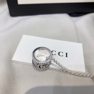 Gucci Double G 925 Silver Pendant Necklace view 5