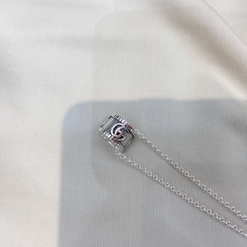Gucci Double G 925 Silver Pendant Necklace view