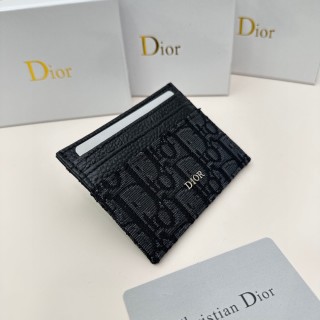 Dior D45 Black Monogram Card Holder view 2