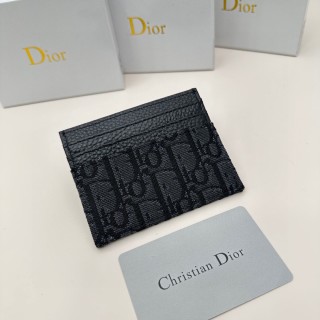 Dior D45 Black Monogram Card Holder view 3