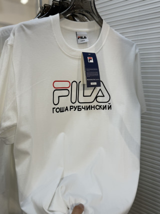 Fila Logo Short-Sleeve T-Shirt White view 5