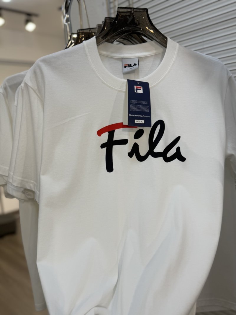 Fila Logo Short-Sleeve T-Shirt White view