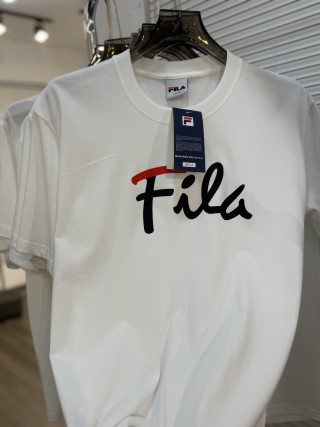 Fila Logo Short-Sleeve T-Shirt White view 7