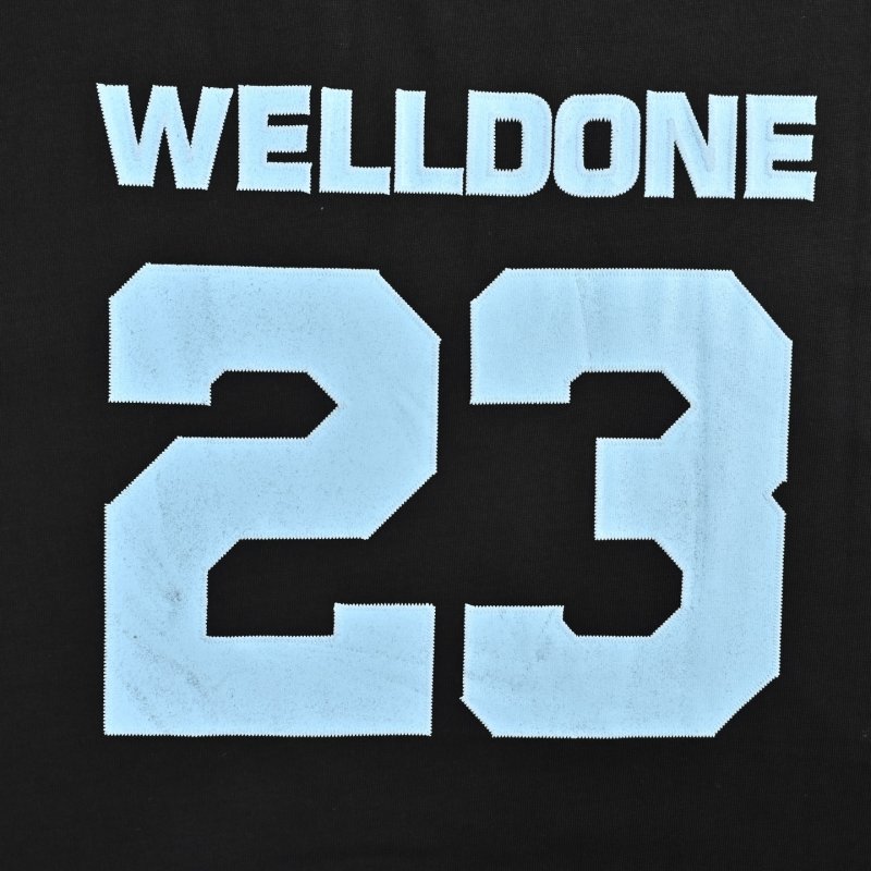 Black WELLDONE 23 Number Print T-Shirt view