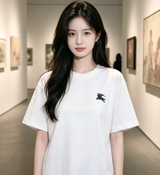 Burberry EKD Logo White T-Shirt view 1
