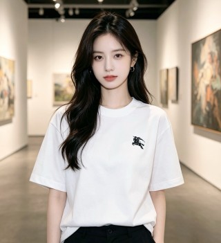 Burberry EKD Logo White T-Shirt view 3