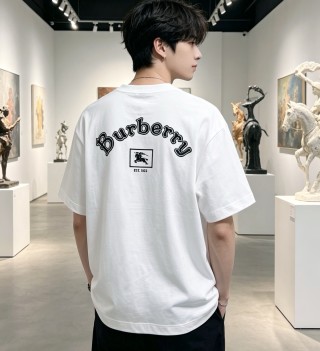 Burberry EKD Logo White T-Shirt view 4