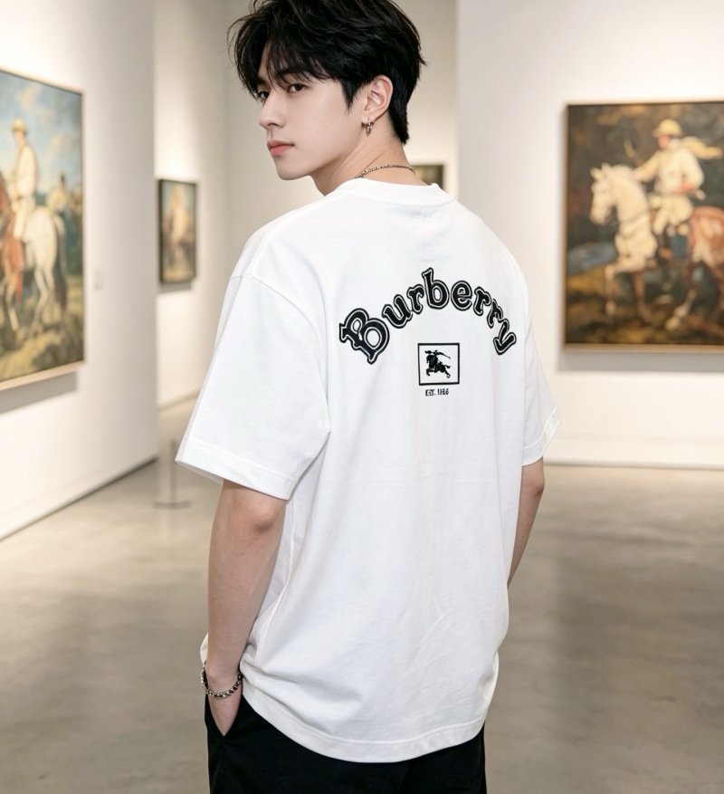Burberry EKD Logo White T-Shirt view