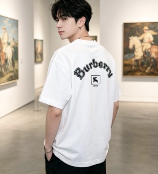 Burberry EKD Logo White T-Shirt view 8