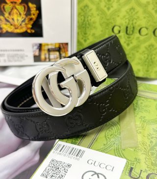 Gucci GG Marmont Black Leather Automatic Belt view 1