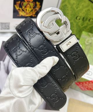 Gucci GG Marmont Black Leather Automatic Belt view 2