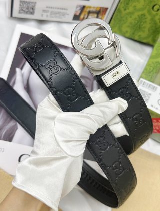 Gucci GG Marmont Black Leather Automatic Belt view 3