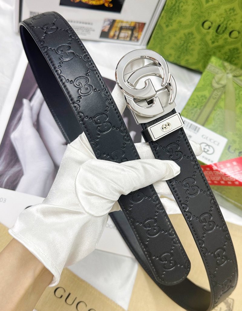 Gucci GG Marmont Black Leather Automatic Belt view