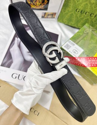 Gucci GG Marmont Black Leather Automatic Belt view 8