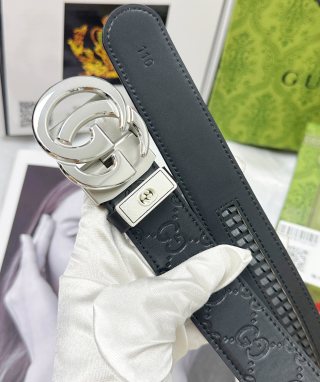 Gucci GG Marmont Black Leather Automatic Belt view 9