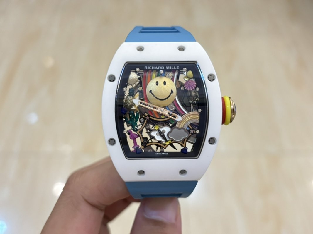 Richard Mille RM 88 Smiley White Blue Automatic Tourbillon Watch
