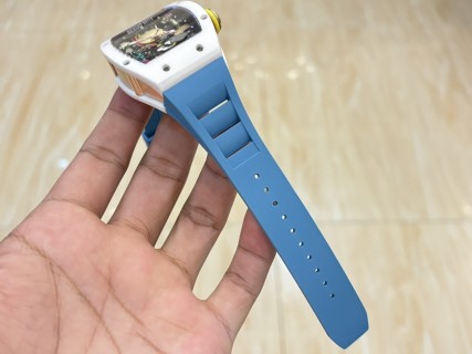 Richard Mille RM 88 Smiley White Blue Automatic Tourbillon Watch view 4
