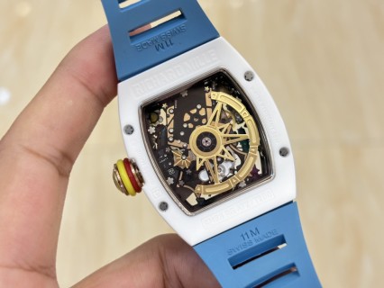 Richard Mille RM 88 Smiley White Blue Automatic Tourbillon Watch view 6