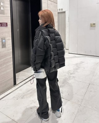 Moncler Black Quilted Down Jacket view 7