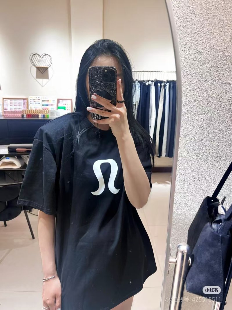 Lululemon Black Logo Short-Sleeve T-Shirt
