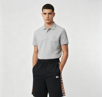 Burberry Black Check Stripe Shorts view 7