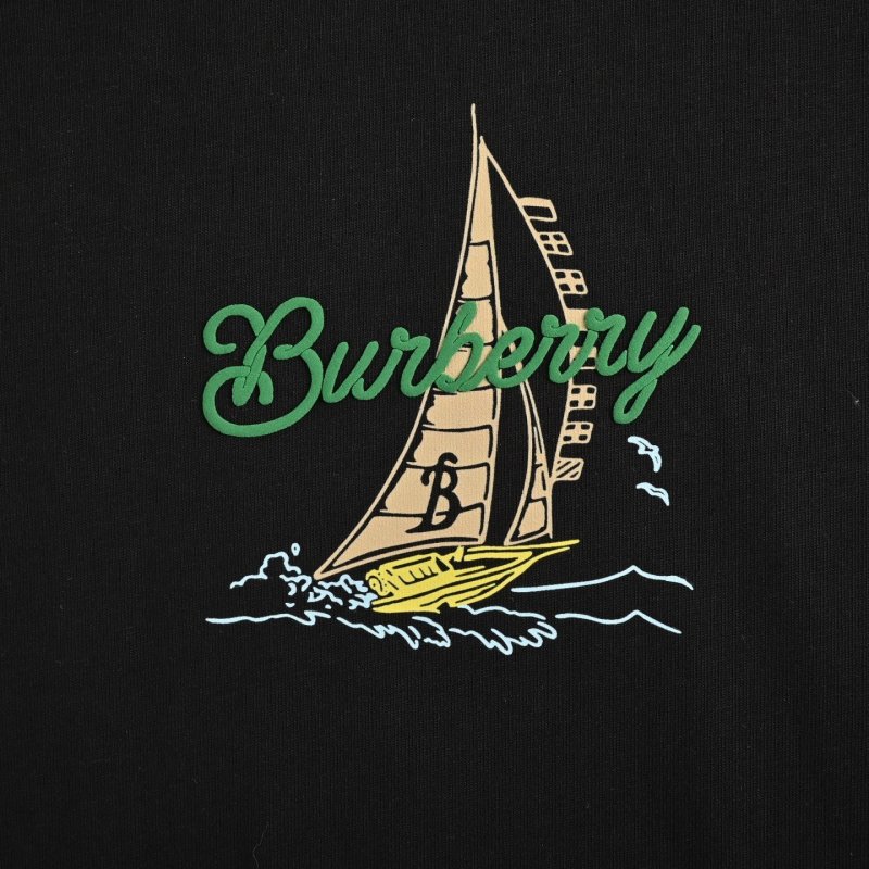 Black Embroidered Graphic Short Sleeve T-Shirt view