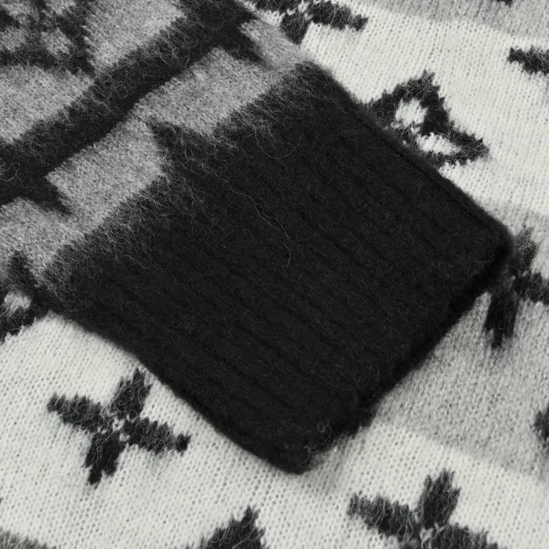 Louis Vuitton Monogram Mohair Blend Cardigan Black/Grey view