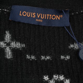 Louis Vuitton Monogram Mohair Blend Cardigan Black/Grey view 7