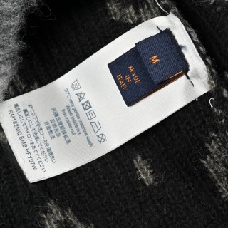 Louis Vuitton Monogram Mohair Blend Cardigan Black/Grey view 8