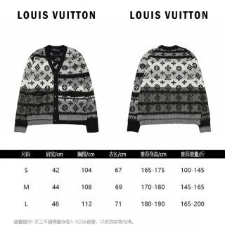 Louis Vuitton Monogram Mohair Blend Cardigan Black/Grey view 9