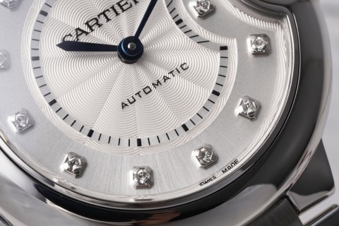 Cartier Ballon Bleu 33mm White Dial Automatic Watch view 5