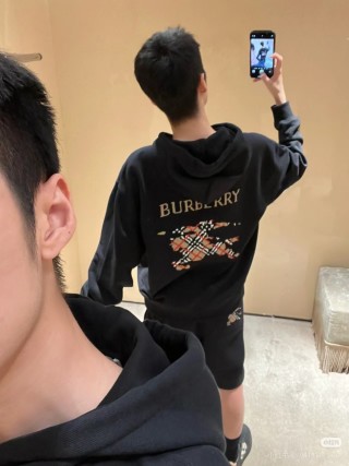 Black Zip-Up Track Jacket with Gold Accent view 6