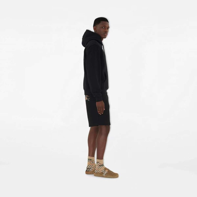 Black Zip-Up Track Jacket with Gold Accent view